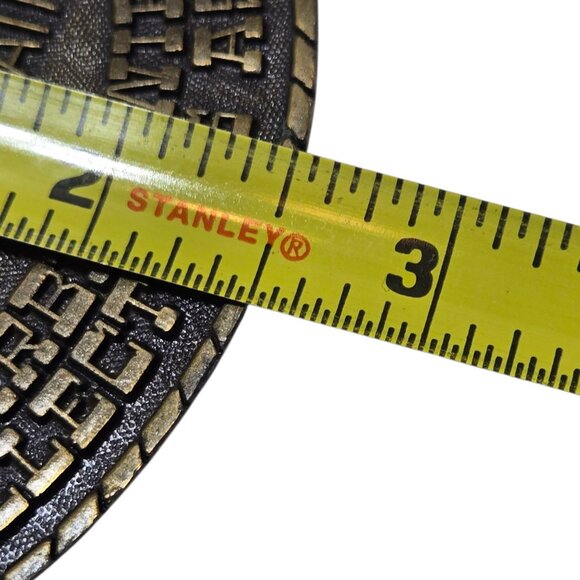 Barbed Wire Collectors Belt Buckle 1985 William Watkins Barbwire Wichita Kansas - Picture 4 of 11